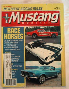 MUSTANG MONTHLY 1987 APR - OLD WAR HORSES, T-5, BOSS*